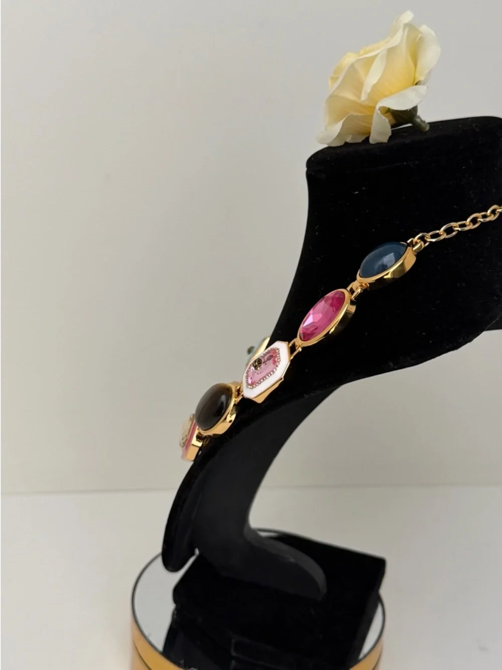 Kurt Geiger Multicolor Gemstone Statement Necklace. New ☀️ Luxurious Box Free ☀️ - Picture 5 of 17